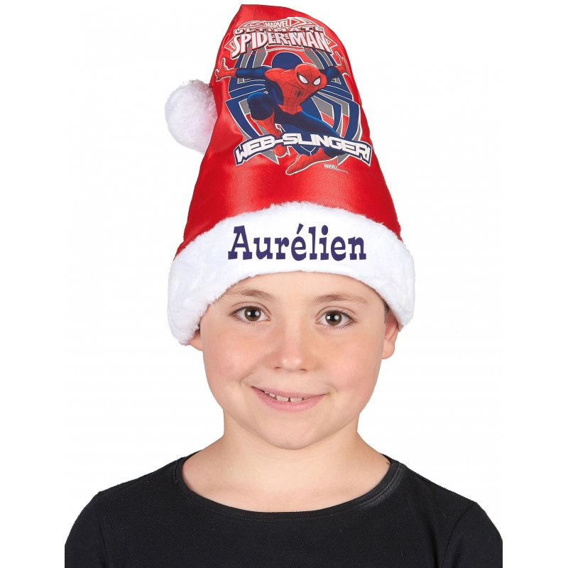 677 bonnet noel spiderman personnalise